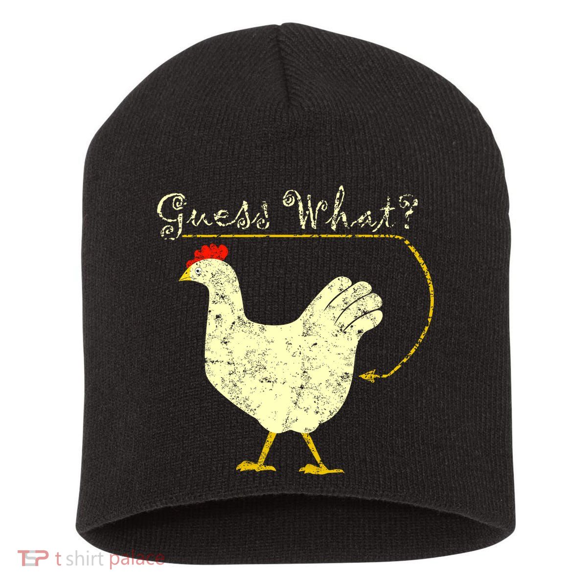 Guess What? Chicken Butt Short Acrylic Beanie