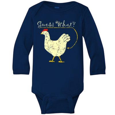 Guess What? Chicken Butt Baby Long Sleeve Bodysuit