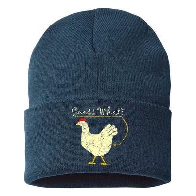 Guess What? Chicken Butt Sustainable Knit Beanie