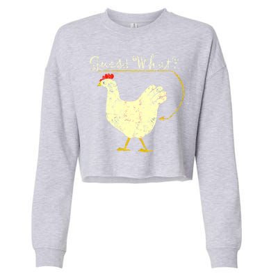 Guess What? Chicken Butt Cropped Pullover Crew