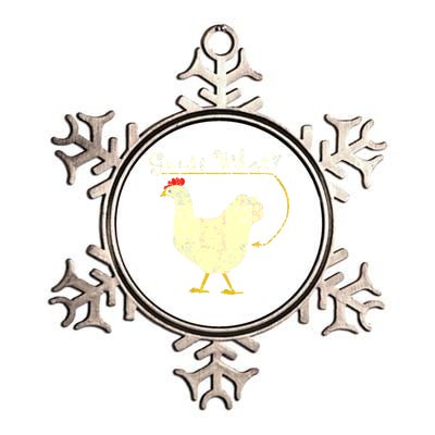 Guess What? Chicken Butt Metallic Star Ornament