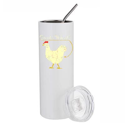 Guess What? Chicken Butt Stainless Steel Tumbler