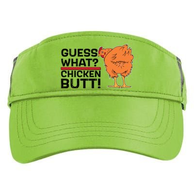 Guess What? Chicken Butt! Funny Joke Adult Drive Performance Visor