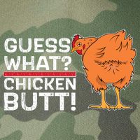 Guess What? Chicken Butt! Funny Joke Legacy Tie Dye Trucker Hat