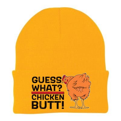 Guess What? Chicken Butt! Funny Joke Knit Cap Winter Beanie