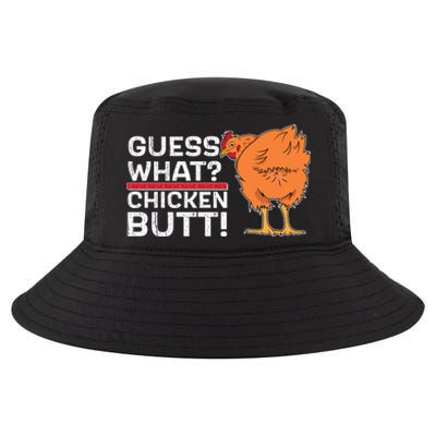 Guess What? Chicken Butt! Funny Joke Cool Comfort Performance Bucket Hat