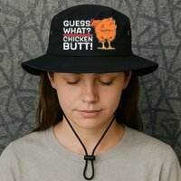 Guess What? Chicken Butt! Funny Joke Bucket Hat