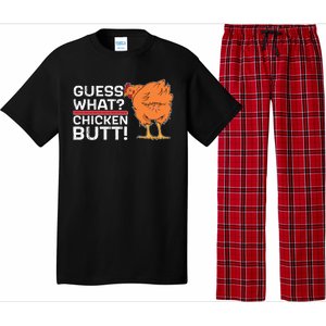 Guess What? Chicken Butt! Funny Joke Pajama Set