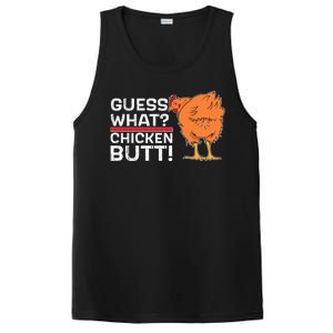 Guess What? Chicken Butt! Funny Joke PosiCharge Competitor Tank