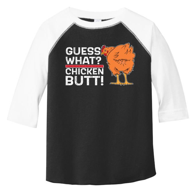 Guess What? Chicken Butt! Funny Joke Toddler Fine Jersey T-Shirt
