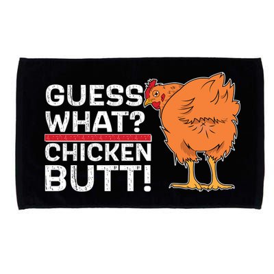 Guess What? Chicken Butt! Funny Joke Microfiber Hand Towel