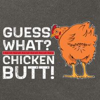 Guess What? Chicken Butt! Funny Joke Cotton Canvas Backpack