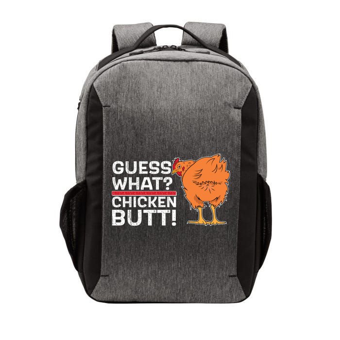 Guess What? Chicken Butt! Funny Joke Vector Backpack