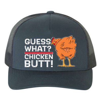 Guess What? Chicken Butt! Funny Joke Yupoong Adult 5-Panel Trucker Hat