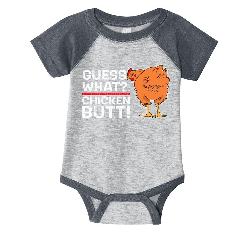 Guess What? Chicken Butt! Funny Joke Infant Baby Jersey Bodysuit
