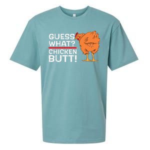 Guess What? Chicken Butt! Funny Joke Sueded Cloud Jersey T-Shirt