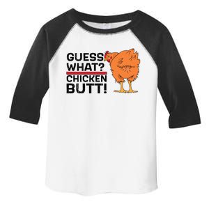 Guess What? Chicken Butt! Funny Joke Toddler Fine Jersey T-Shirt