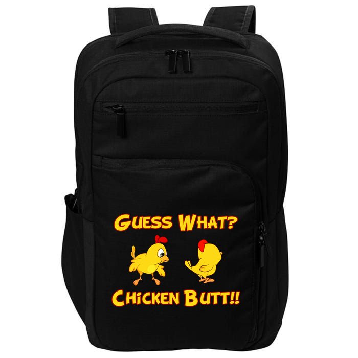 Guess What Chickenbutt? Chicken Graphic Butt Impact Tech Backpack