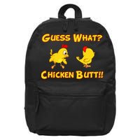 Guess What Chickenbutt? Chicken Graphic Butt 16 in Basic Backpack