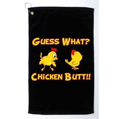 Guess What Chickenbutt? Chicken Graphic Butt Golf Towel