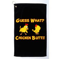 Guess What Chickenbutt? Chicken Graphic Butt Golf Towel