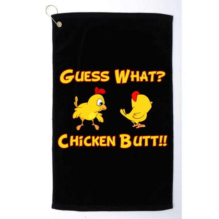 Guess What Chickenbutt? Chicken Graphic Butt Golf Towel