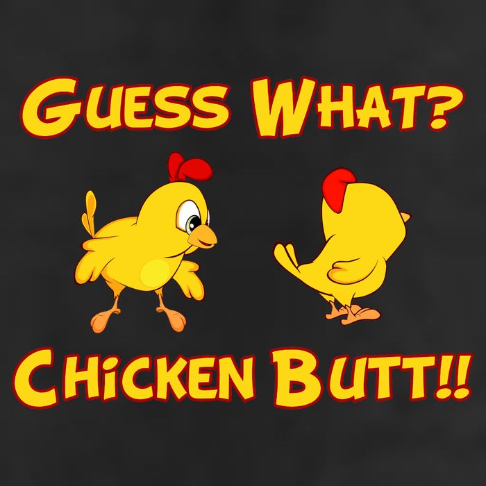 Guess What Chickenbutt? Chicken Graphic Butt Golf Towel