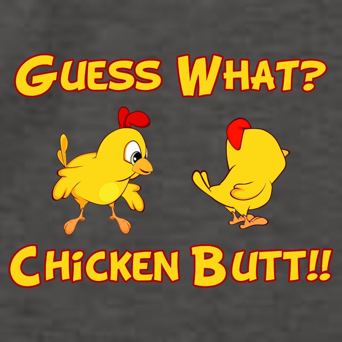 Guess What Chickenbutt? Chicken Graphic Butt Vector Backpack
