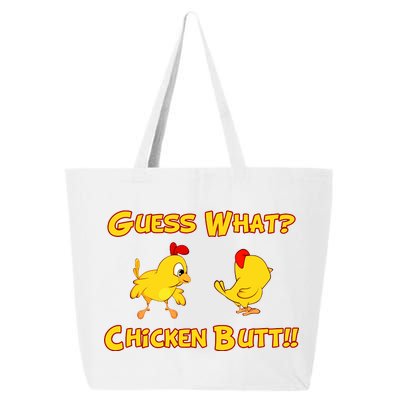 Guess What Chickenbutt? Chicken Graphic Butt 25L Jumbo Tote