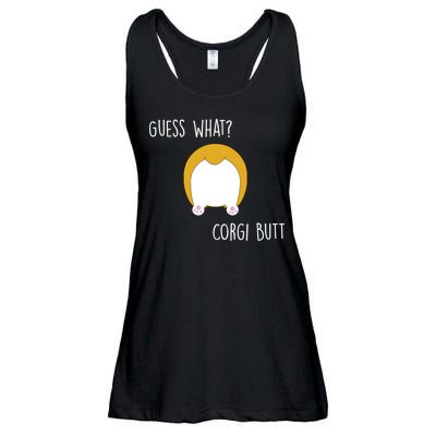 Guess What Corgi Butt Ladies Essential Flowy Tank