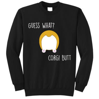Guess What Corgi Butt Tall Sweatshirt