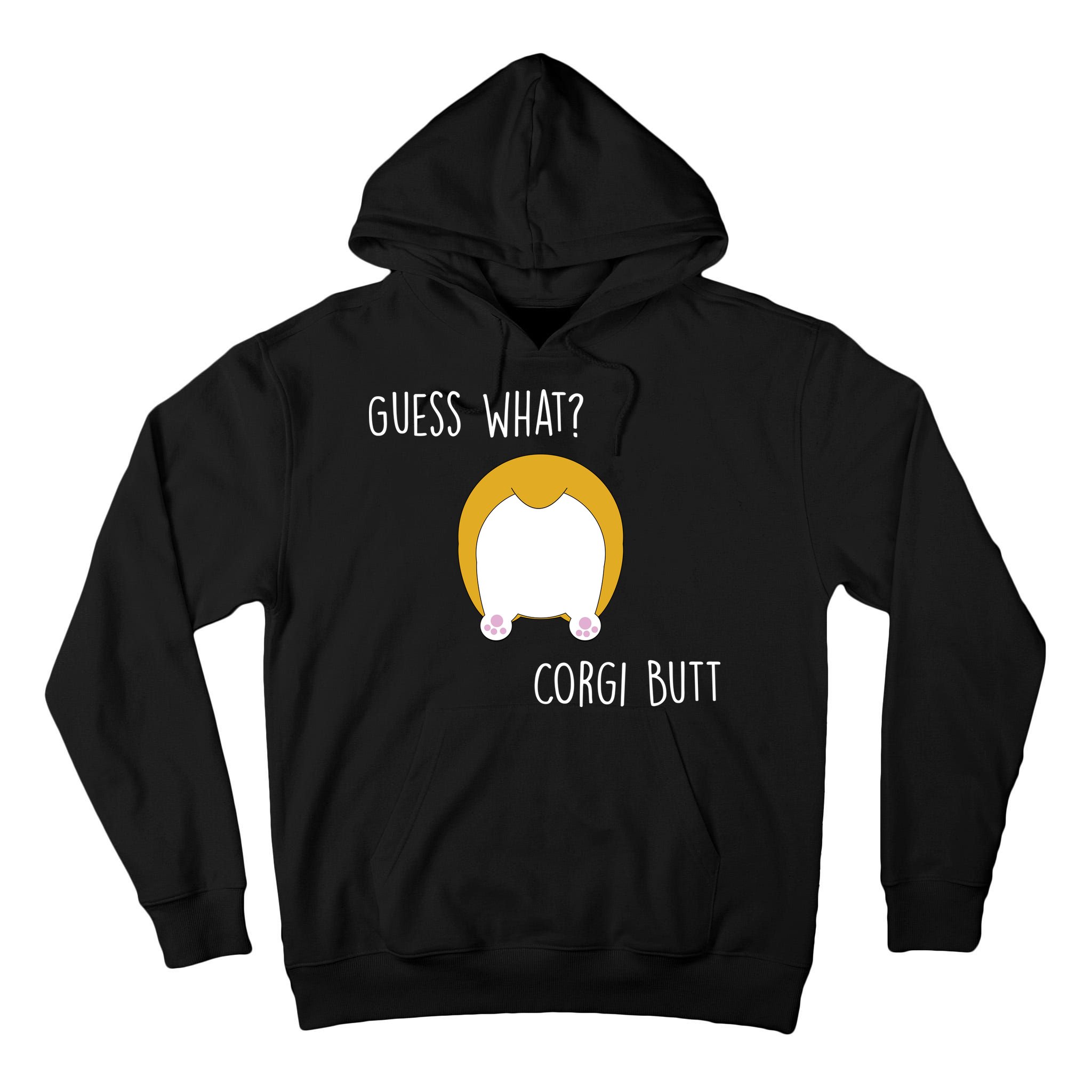 Guess What Corgi Butt Tall Hoodie