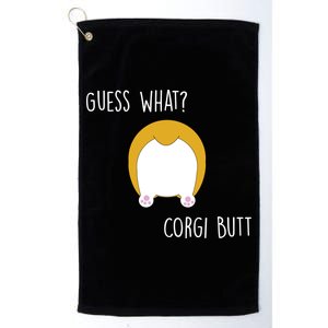 Guess What Corgi Butt Platinum Collection Golf Towel