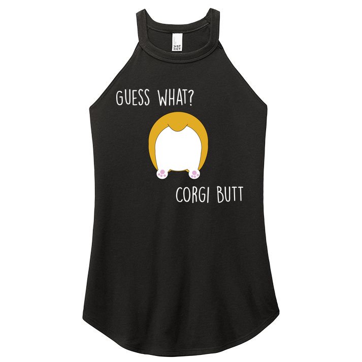 Guess What Corgi Butt Women's Perfect Tri Rocker Tank