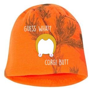 Guess What Corgi Butt Kati - Camo Knit Beanie