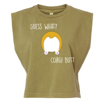 Guess What Corgi Butt Garment-Dyed Women's Muscle Tee