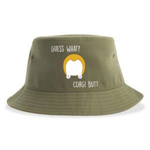 Guess What Corgi Butt Sustainable Bucket Hat