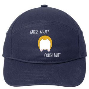 Guess What Corgi Butt 7-Panel Snapback Hat