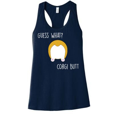 Guess What Corgi Butt Women's Racerback Tank