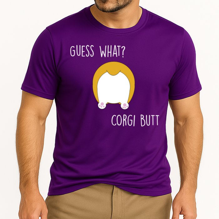 Guess What Corgi Butt Performance Shirt