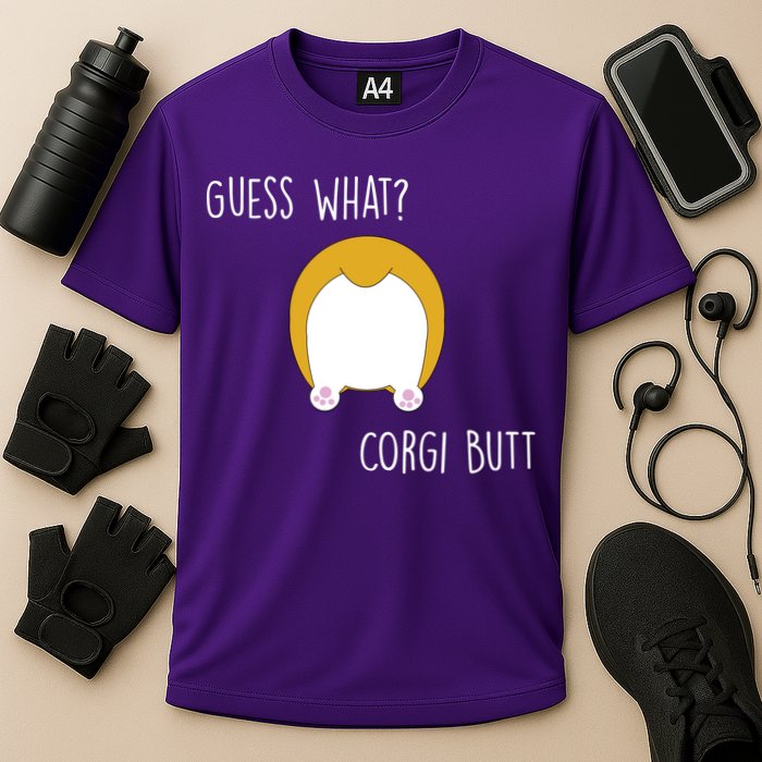 Guess What Corgi Butt Performance Shirt
