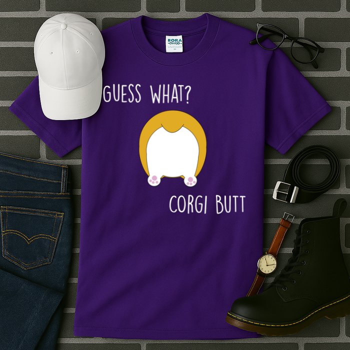 Guess What Corgi Butt Tall T-Shirt