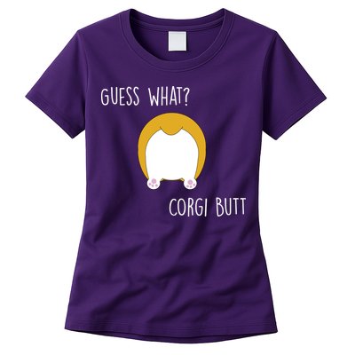 Guess What Corgi Butt Womens T-Shirt