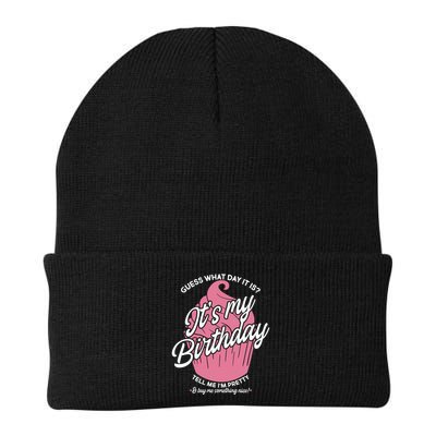 Guess What Day It Is? It's My Birthday Tell Me I'm Pretty Knit Cap Winter Beanie