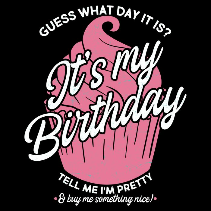 Guess What Day It Is? It's My Birthday Tell Me I'm Pretty Drawstring Bag