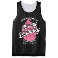 Guess What Day It Is? It's My Birthday Tell Me I'm Pretty Mesh Reversible Basketball Jersey Tank