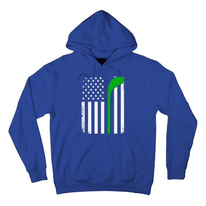 Golf Us Flag Funny Golf Lover Patricks Day Gift Hoodie