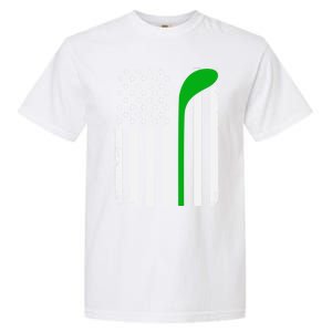 Golf Us Flag Funny Golf Lover Patricks Day Gift Garment-Dyed Heavyweight T-Shirt