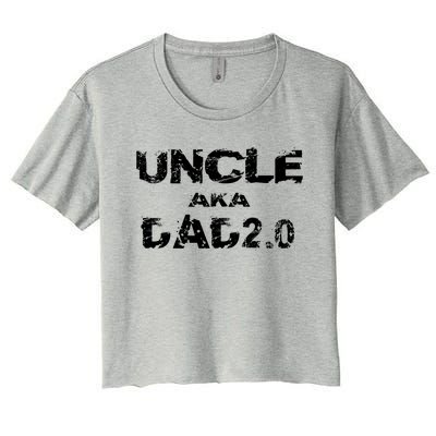 Great Uncle Fun Grand Uncle Favorite Sayings Pun Gift Women's Crop Top Tee