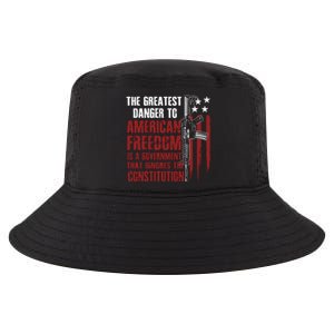 Gun Usa Flag American Freedom Funny Government Cool Comfort Performance Bucket Hat